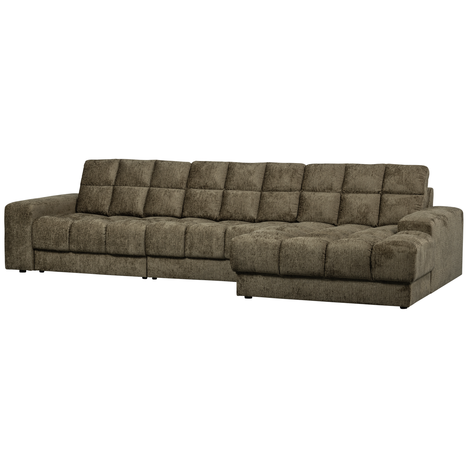 Second date chaise longue rechts ribstof terrazzo