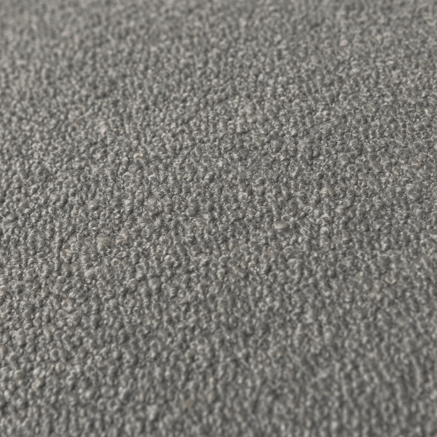 Lofty hocker boucle staalgrijs