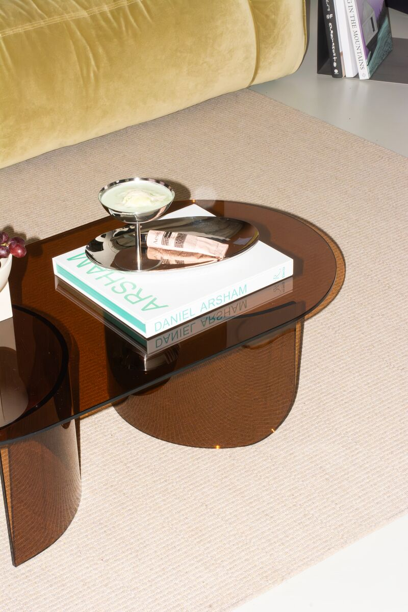 Salontafel Plateau glas