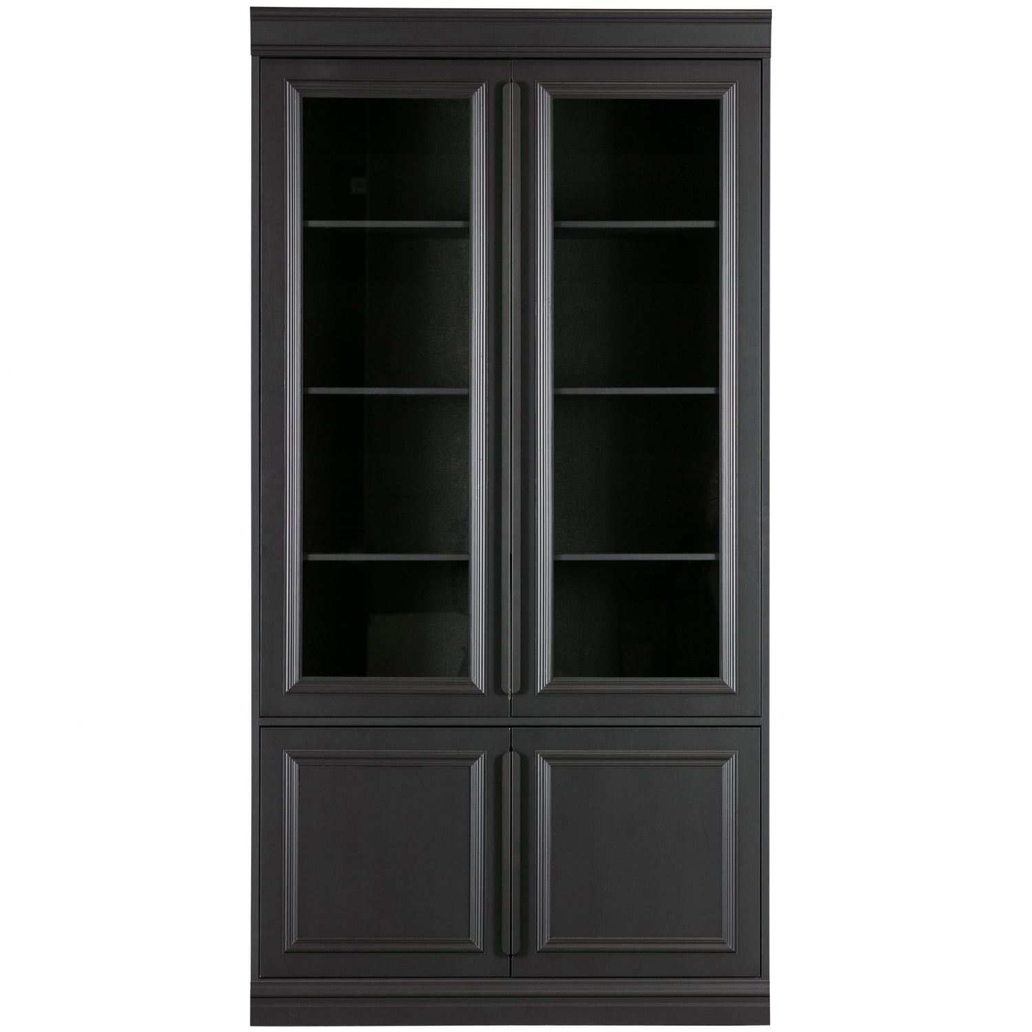 Organize vitrinekast 44 cm grenen matzwart [fsc]