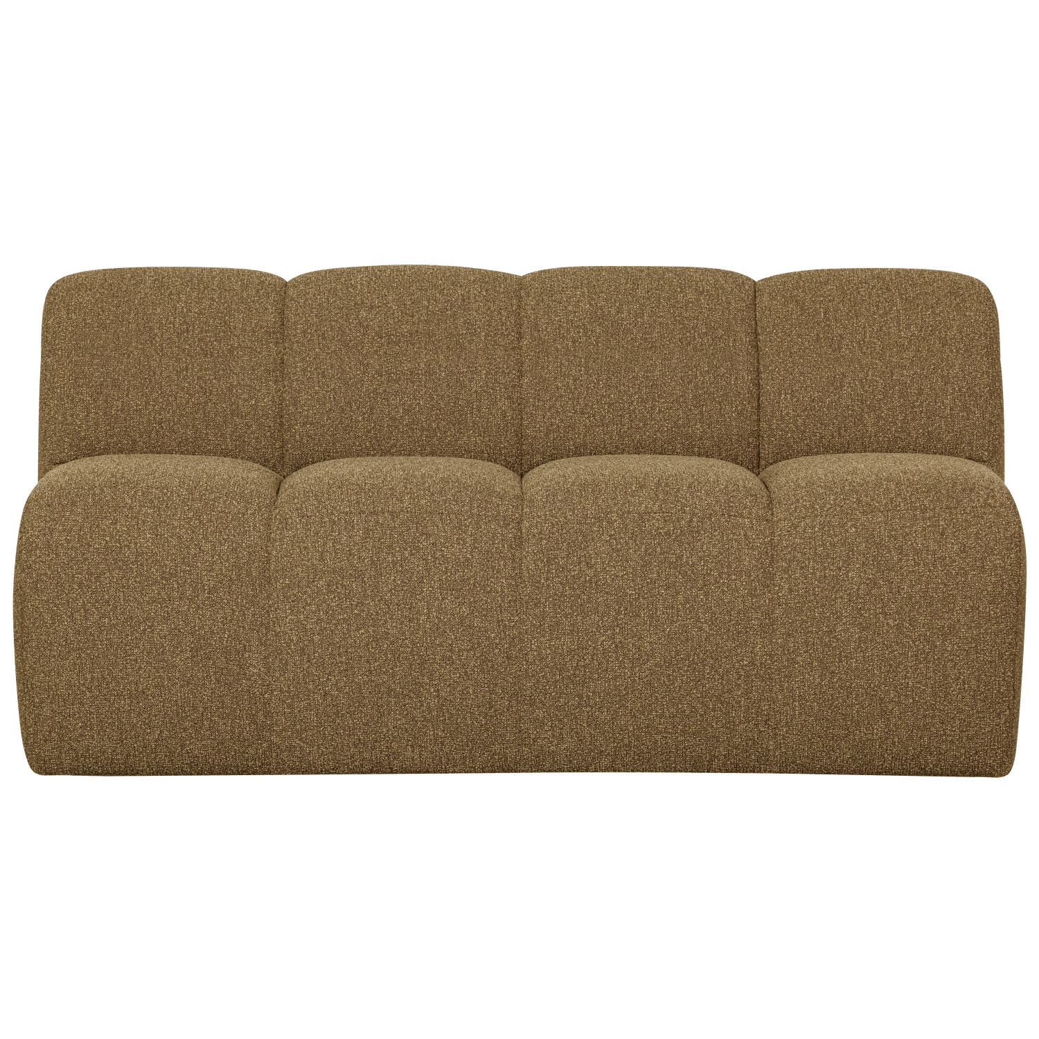 Mojo eetbank 164 cm met rugleuning ribstof roestbruin