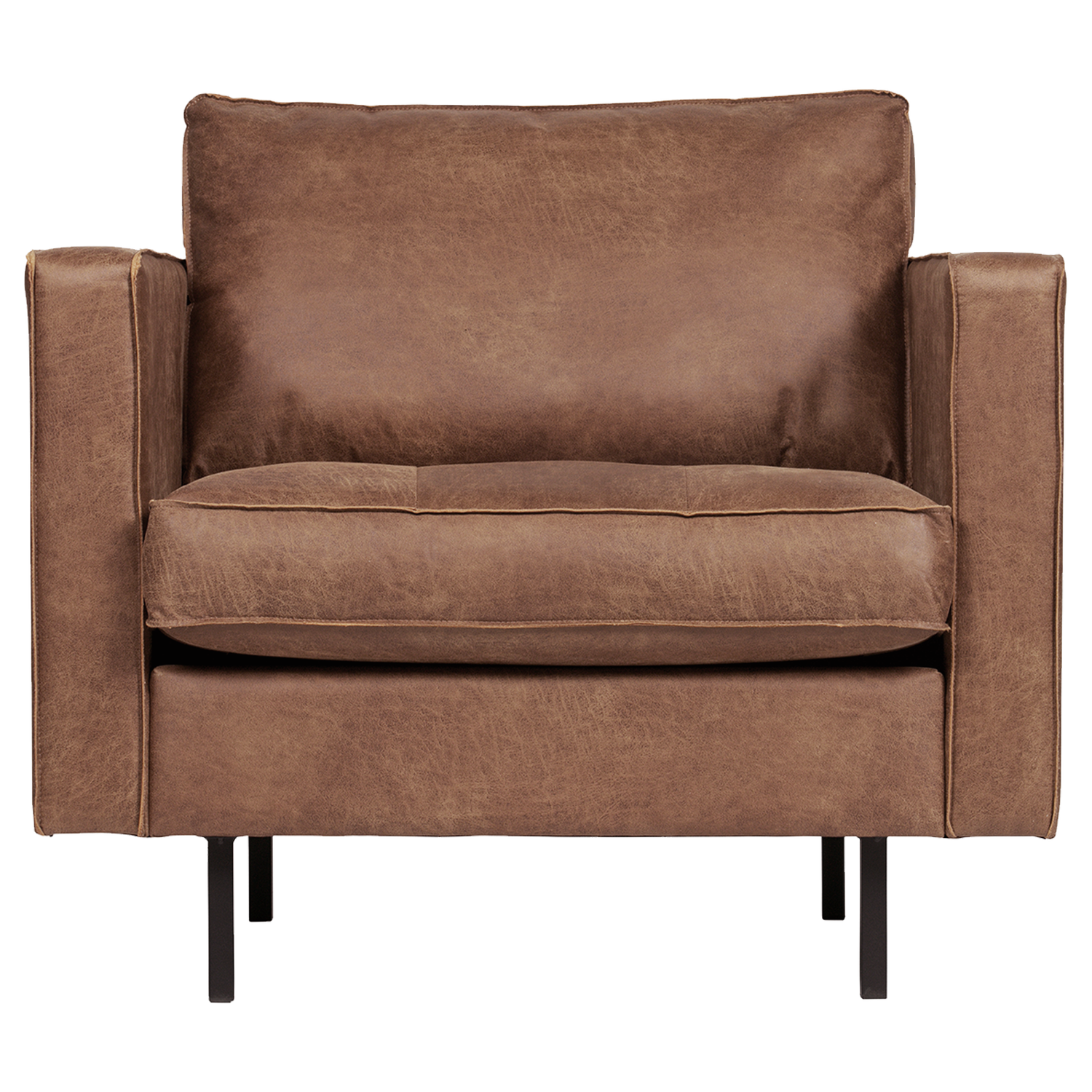 Rodeo classic fauteuil ribstof roestbruin
