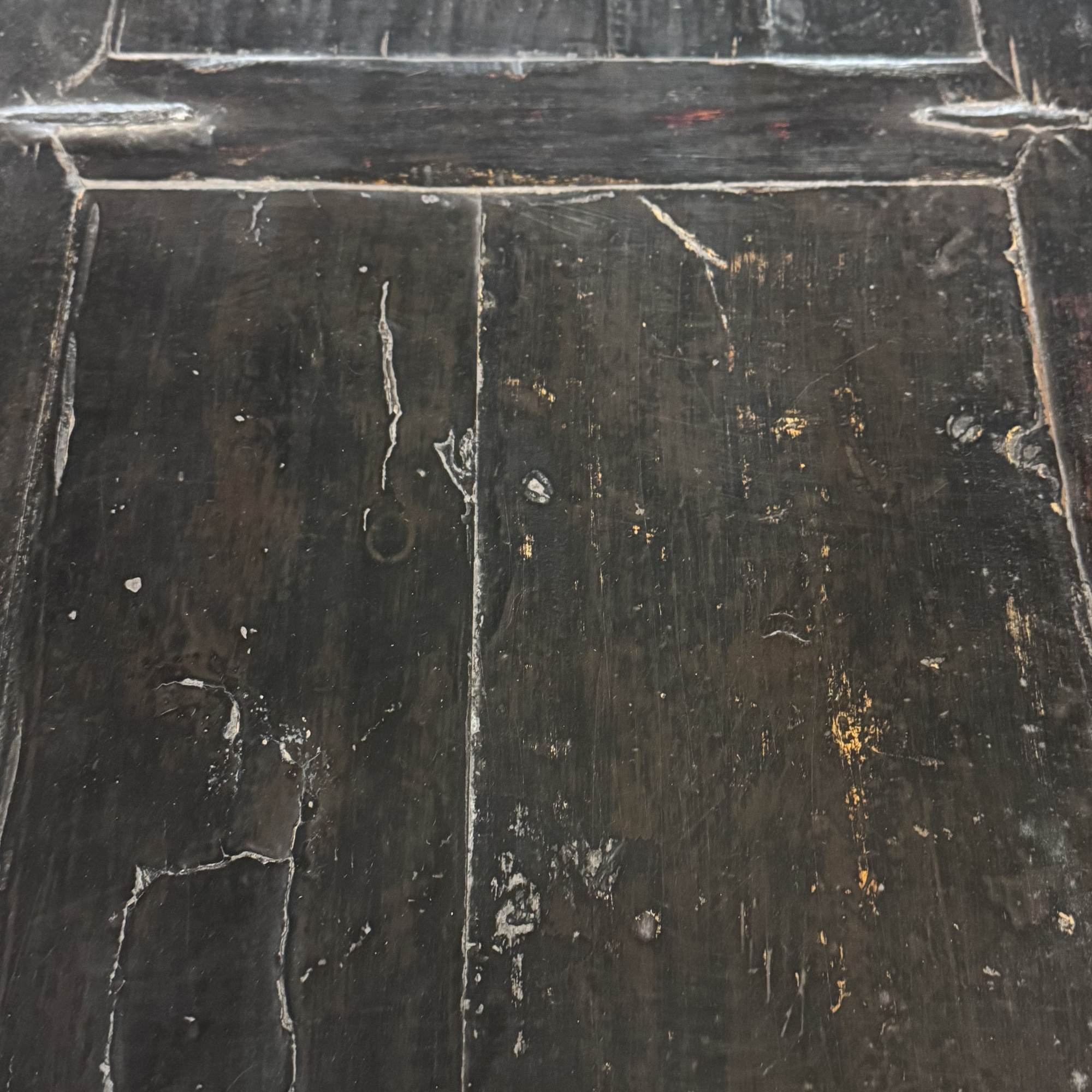 Dressoir zwart 4 deur noppen beslag