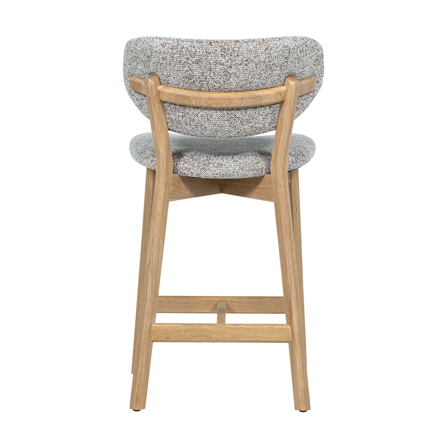 Udar barstoel naturel met houten frame bruin [fsc]