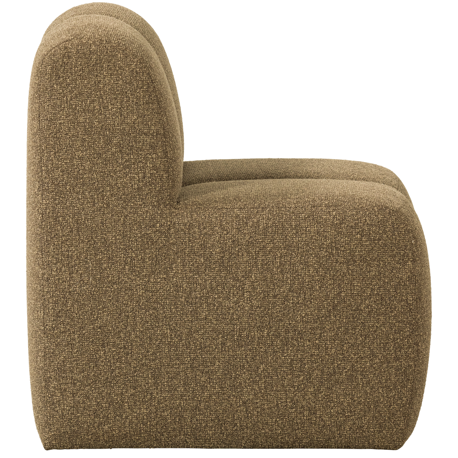 Mojo eetbank 84 cm met rugleuning wollig bruin