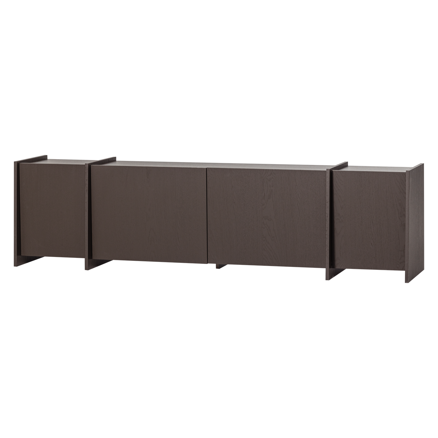 Brock tv meubel 200 cm essen fineer middenbruin [fsc]