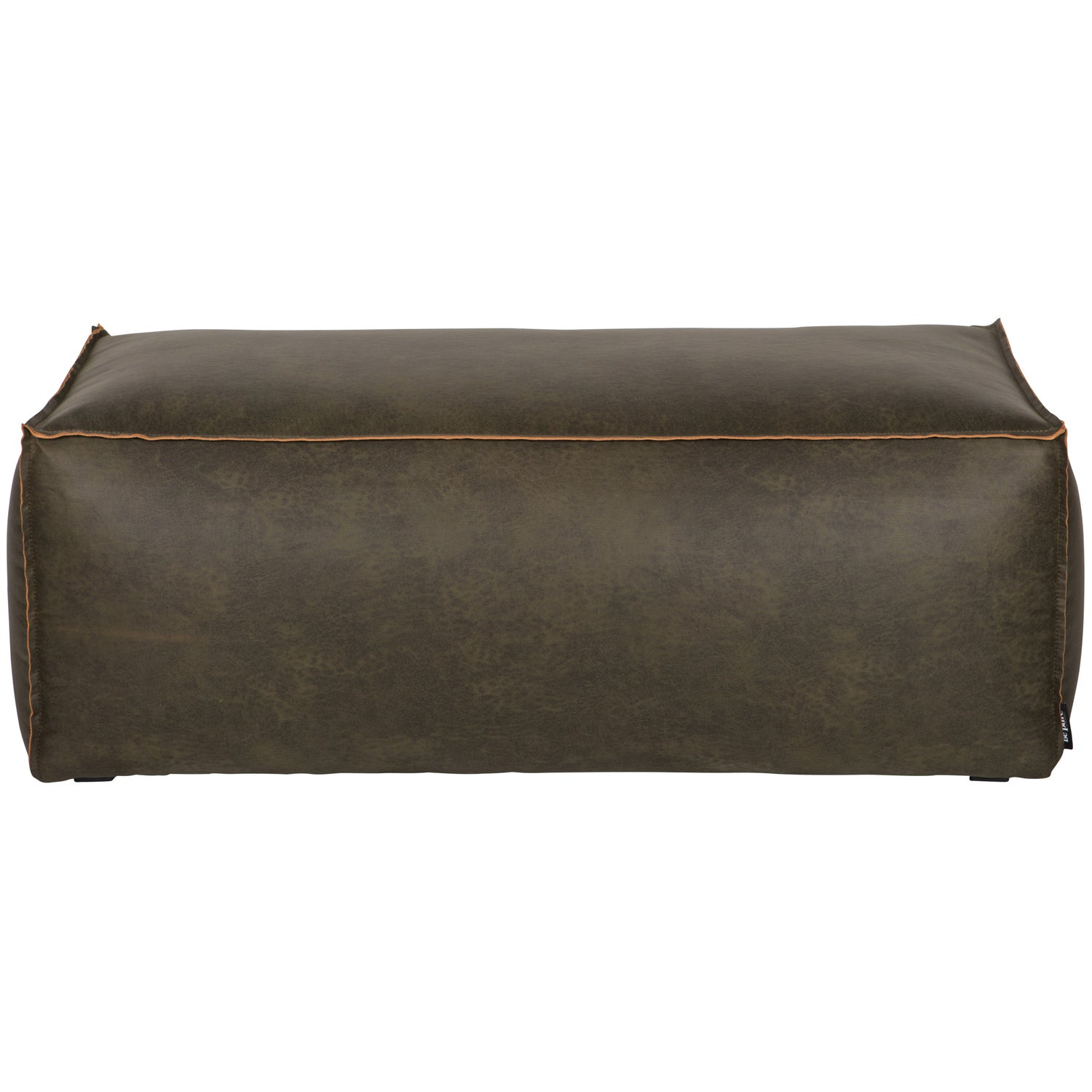 Rodeo poef 43x120x60 ecoleer cognac