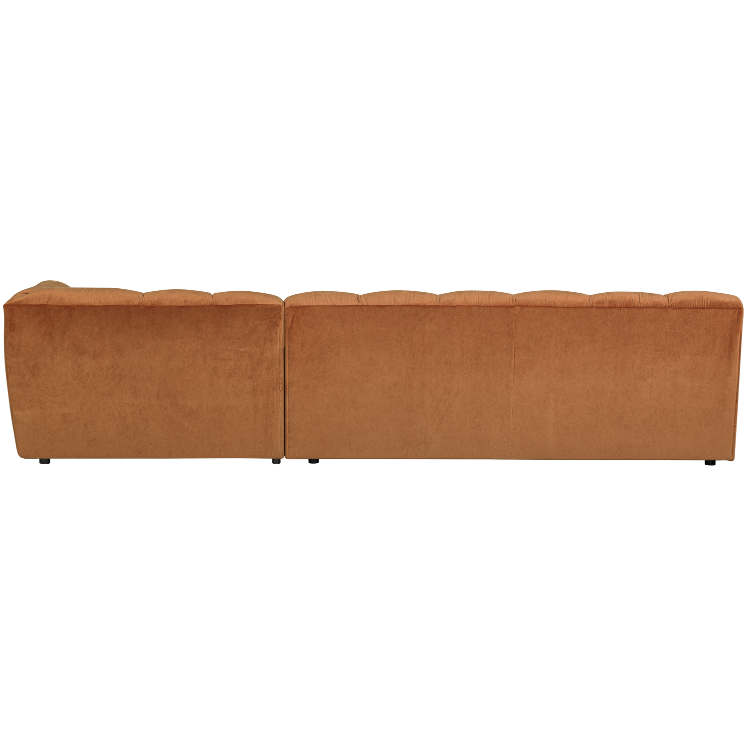 Allure chaise longue rechts geweven stof naturel melange