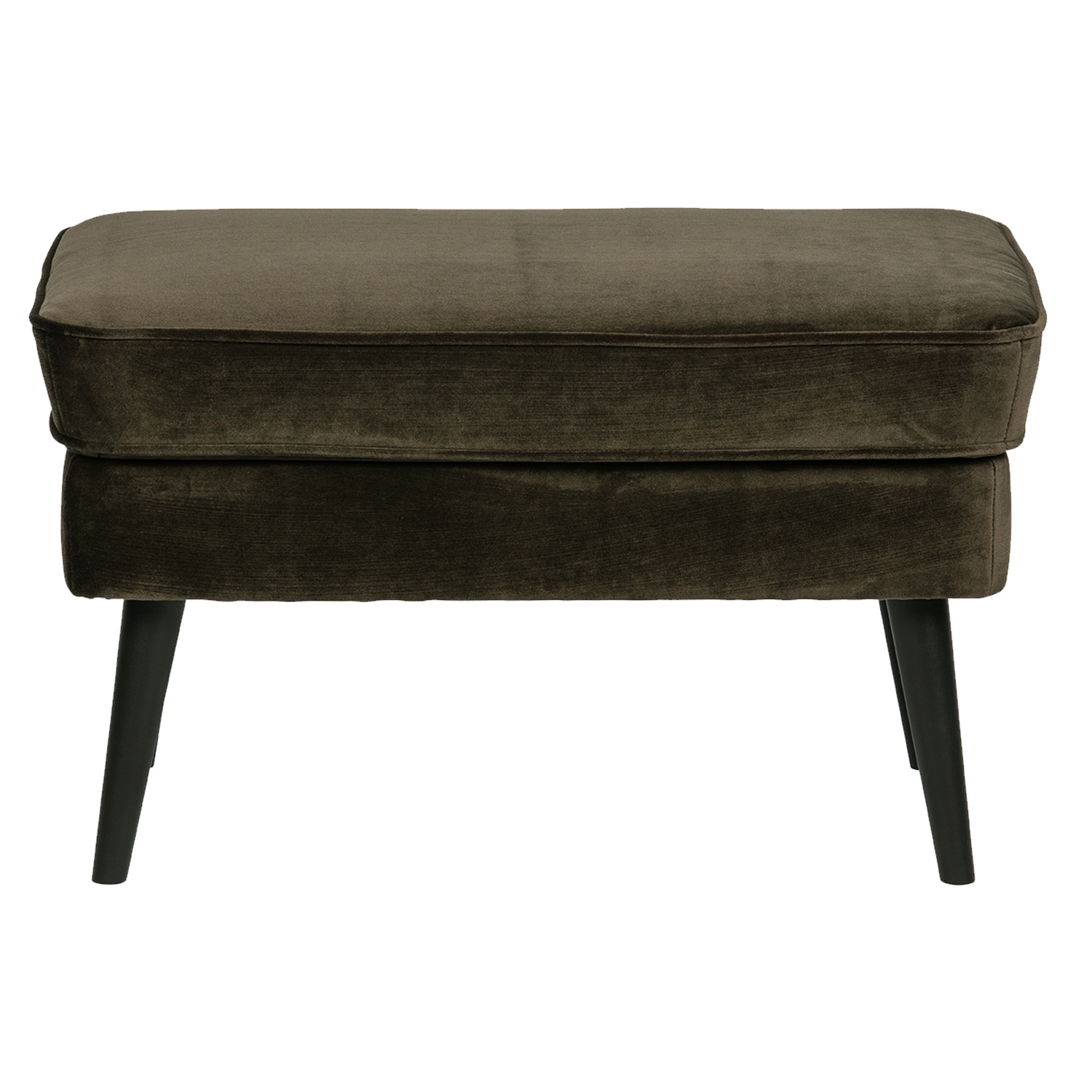 Rocco hocker velvet donkerbruin [fsc]