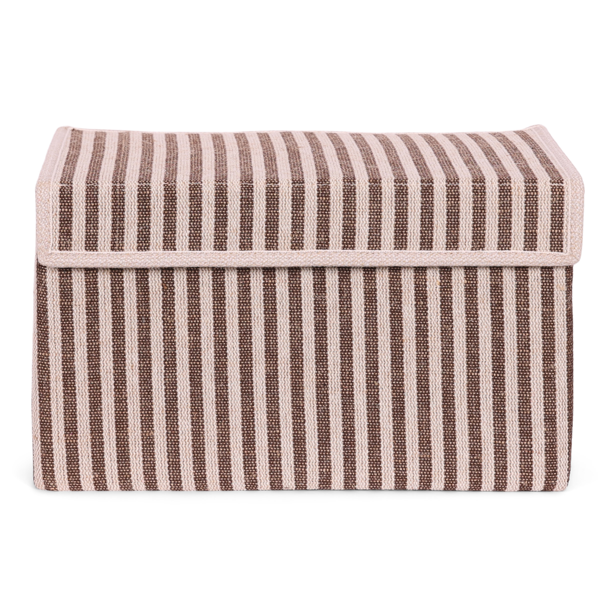 Opbergdoos Auri stripe brown