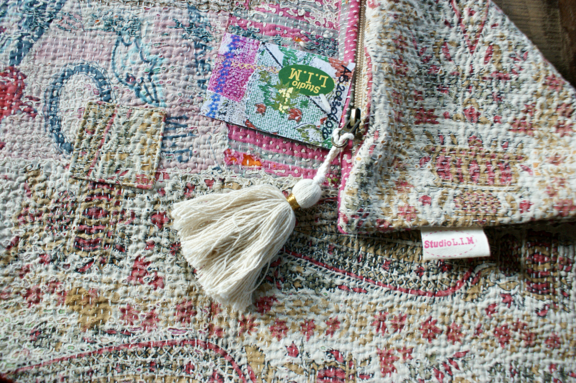 Kussen Kantha vintage 40x60 cm