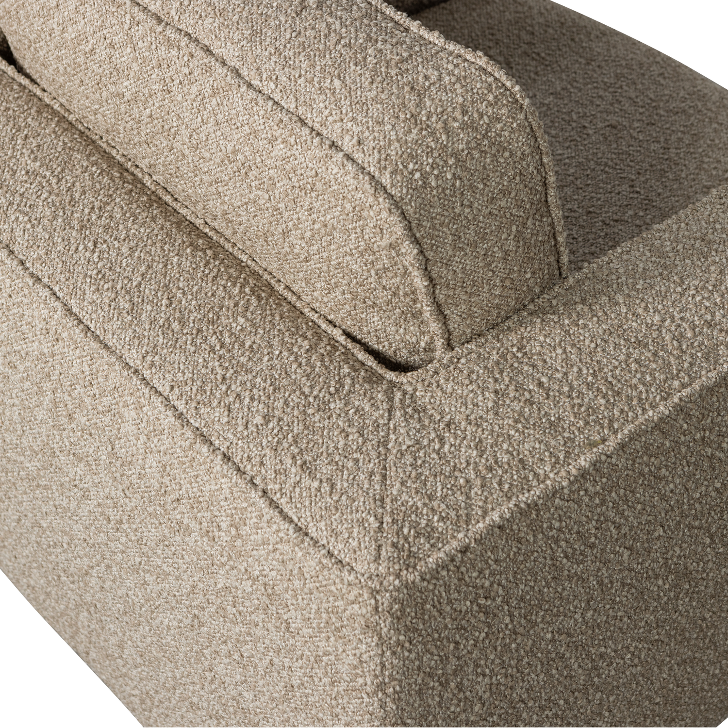 Lazy draaifauteuil boucle bruin