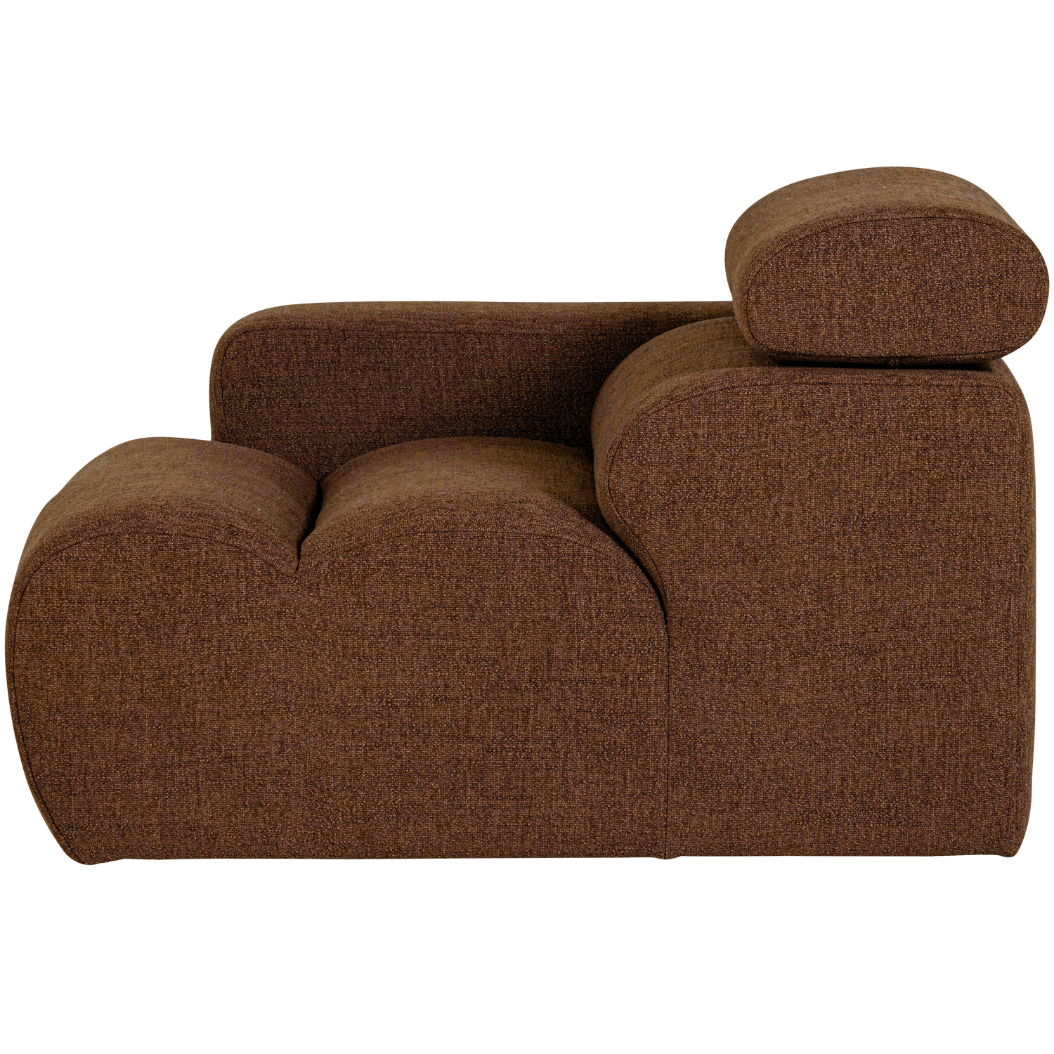 Novi 1-zits element arm links boucle karamelbruin