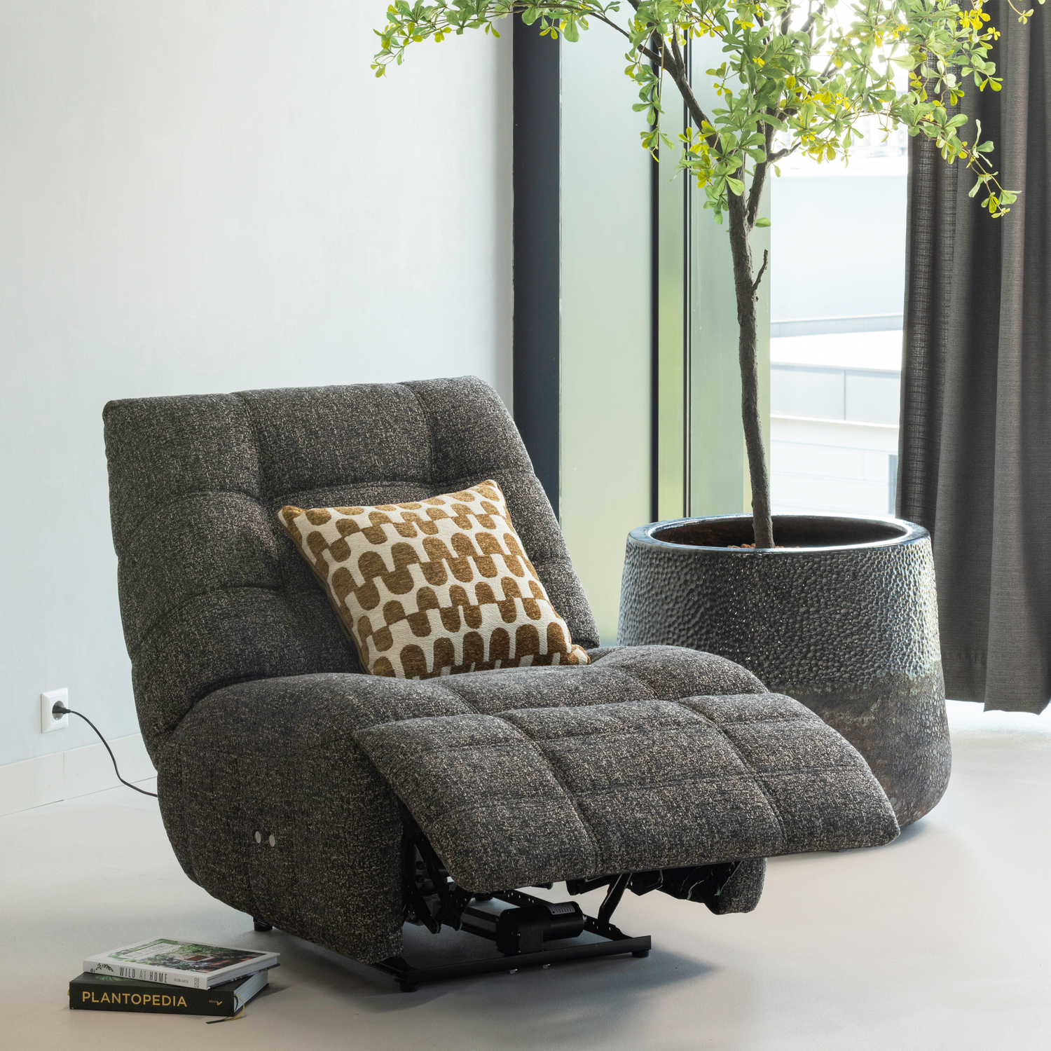 Hein relaxfauteuil elektrisch naturel melange