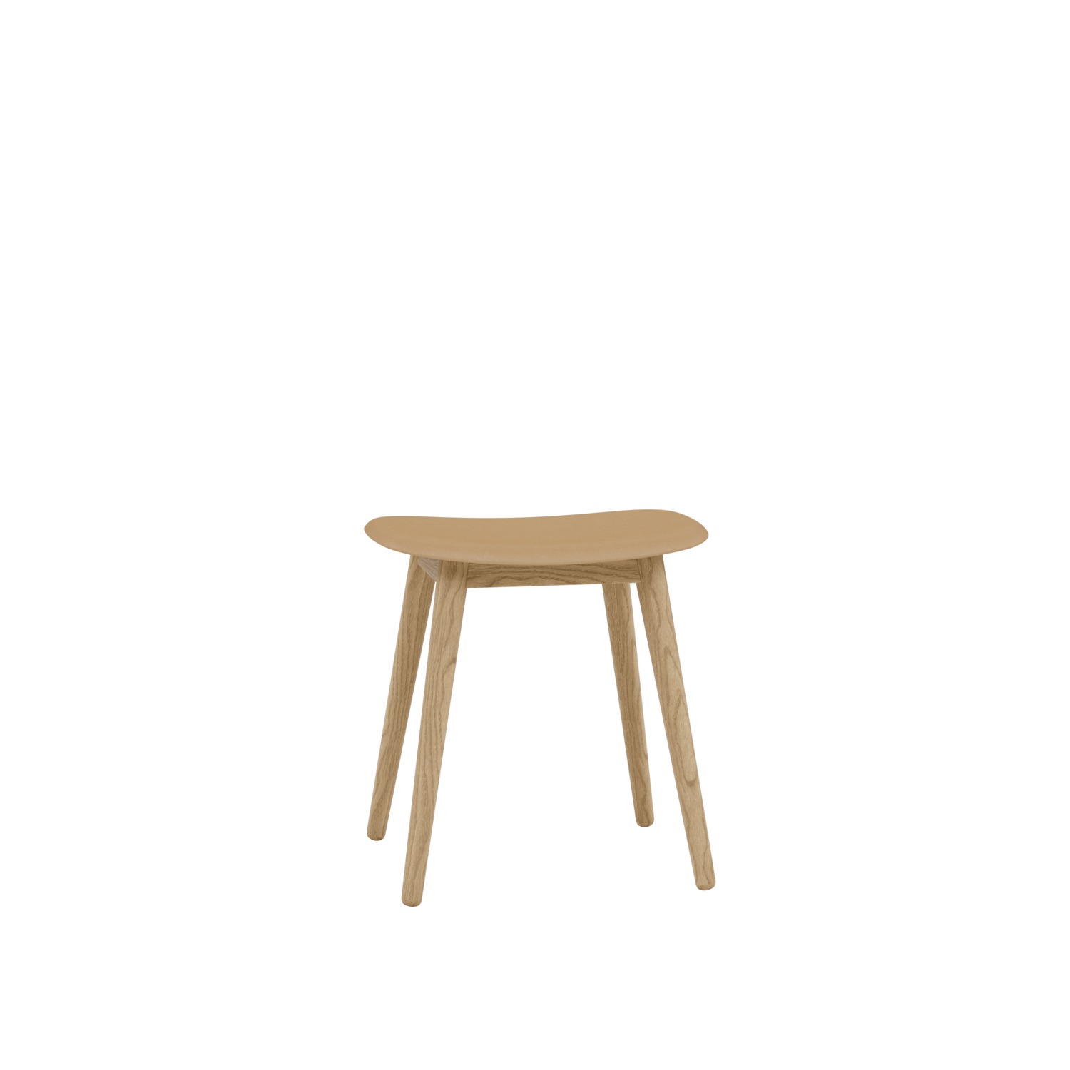 Muuto kruk Fiber Stool Wood Base
