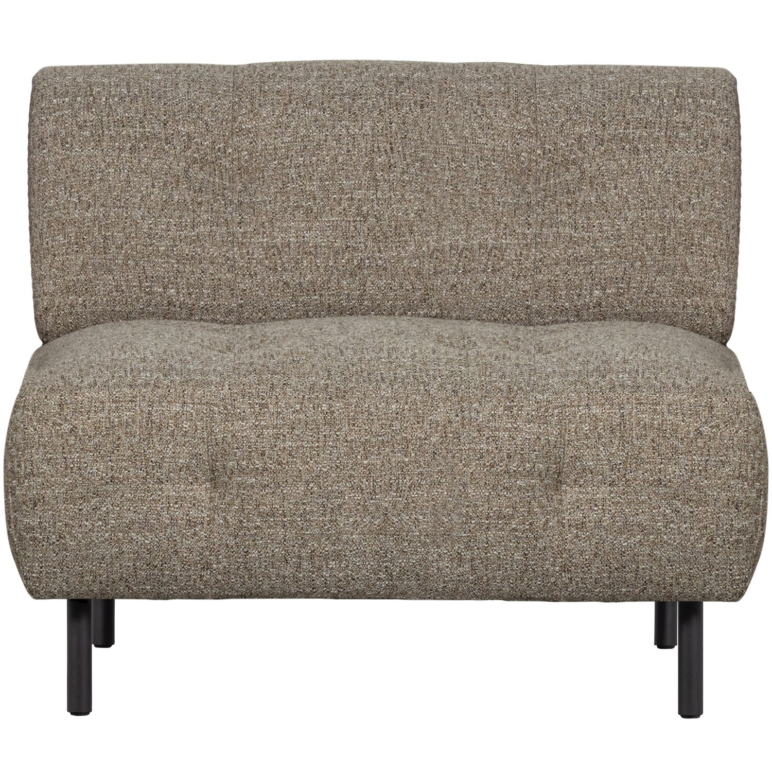 Lloyd fauteuil grof geweven bruin melange