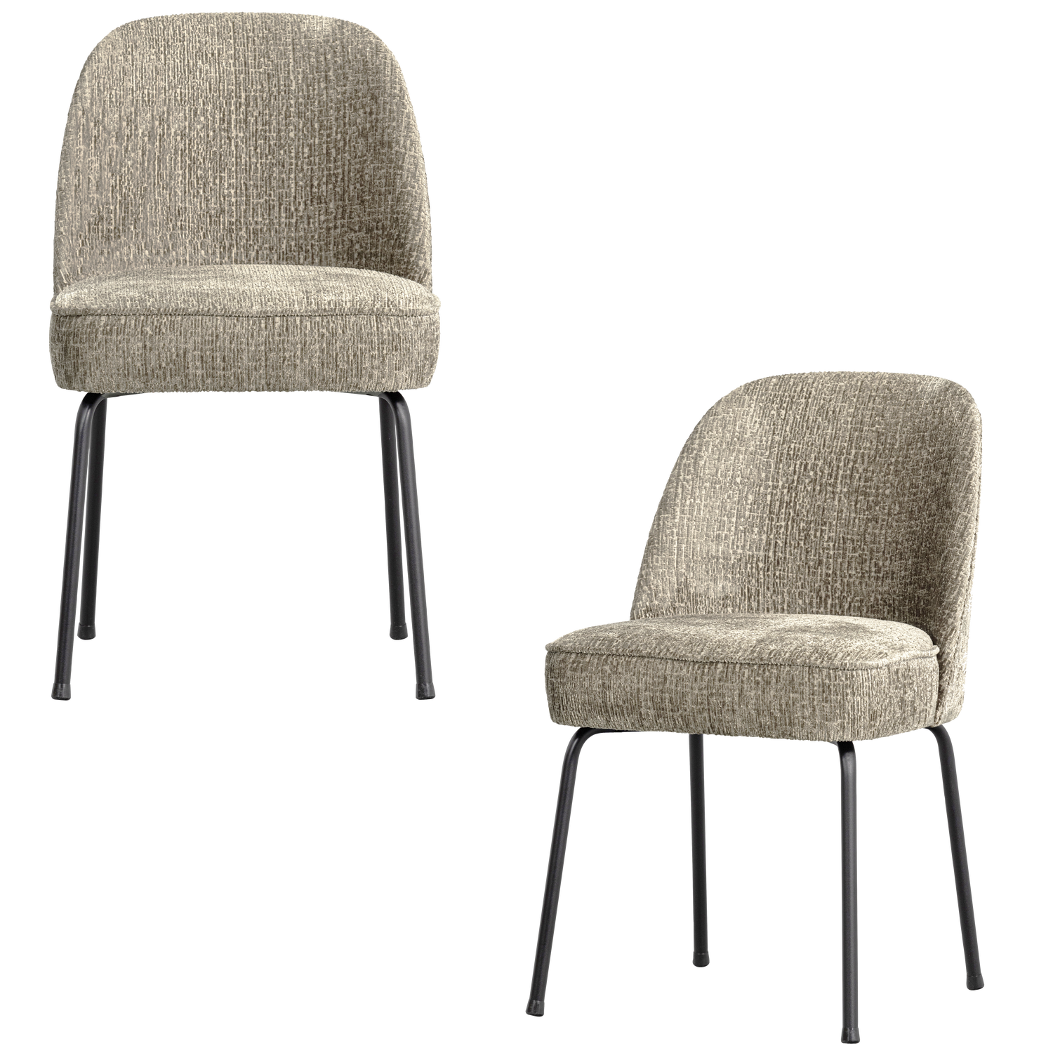 Vogue eetkamerstoel structure velvet brass