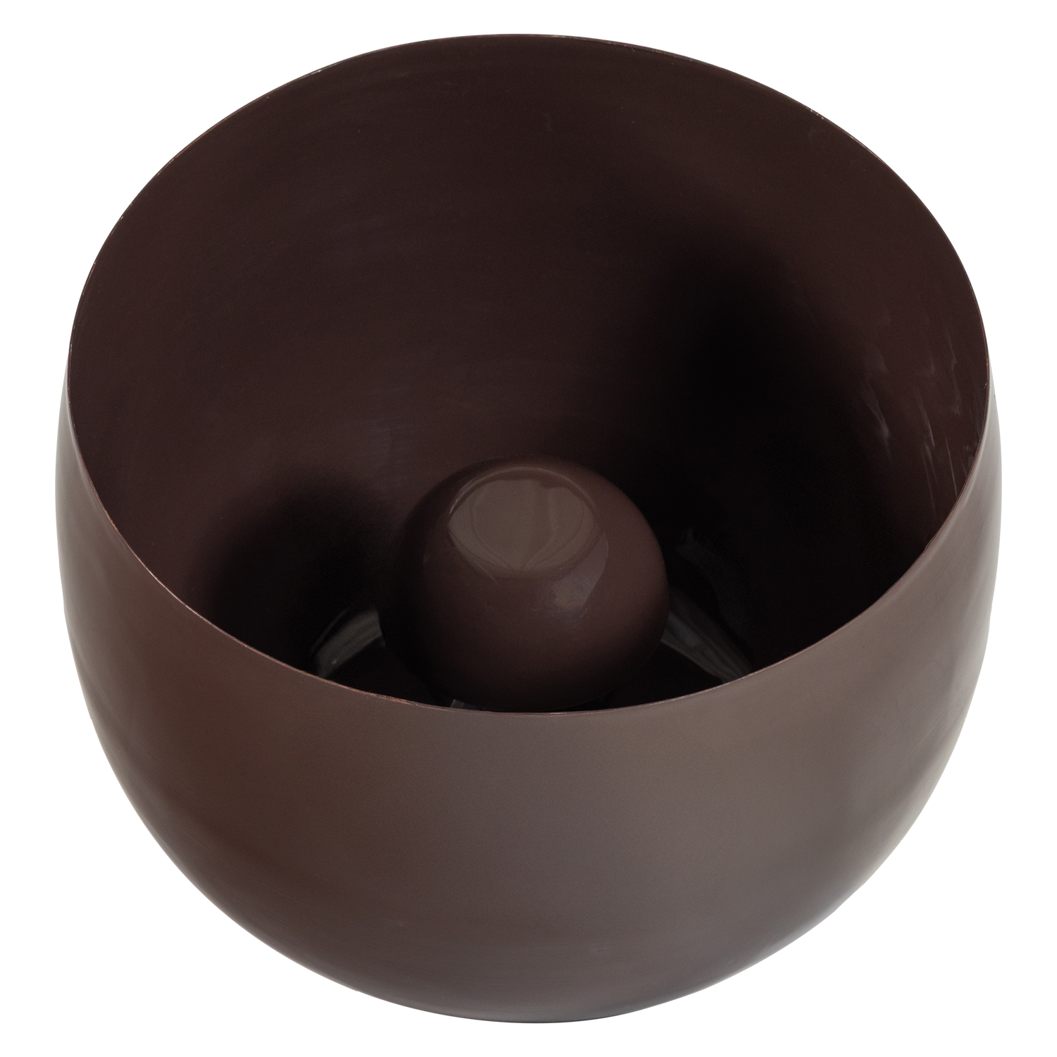 Mero tafellamp 34xo35 cm metaal hoogglans bruin