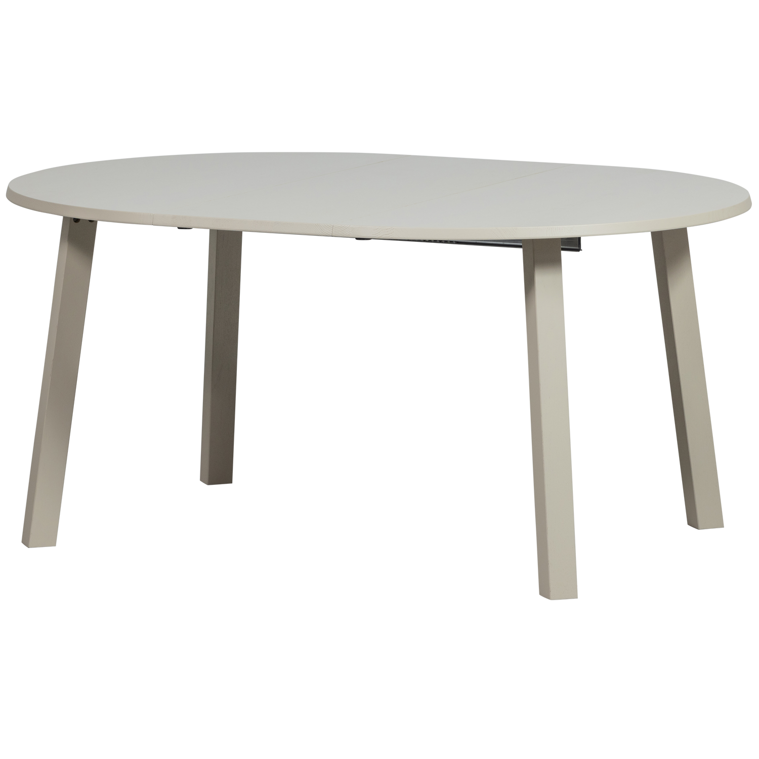 Janne uitschuifbare eettafel rond eiken dakargrau [fsc]
