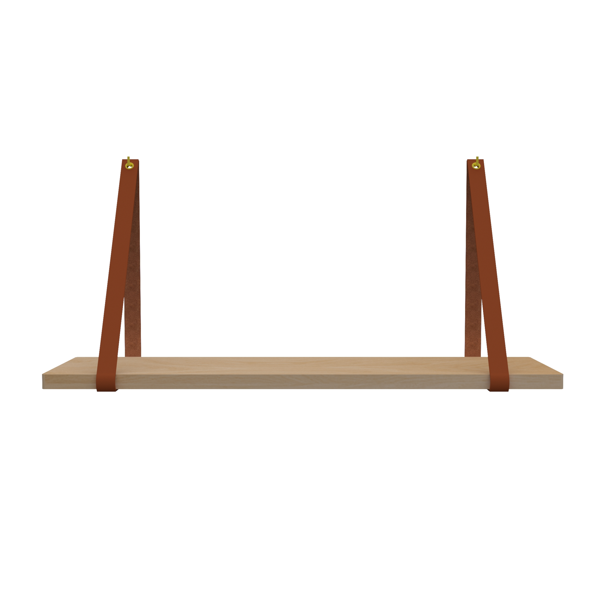 Leren plankdragers (set van 2)