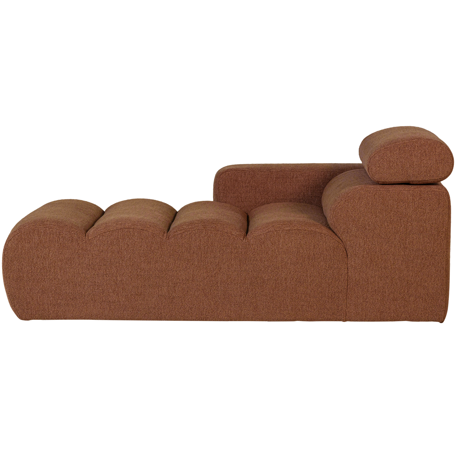 Novi chaise longue element arm links ribstof terra
