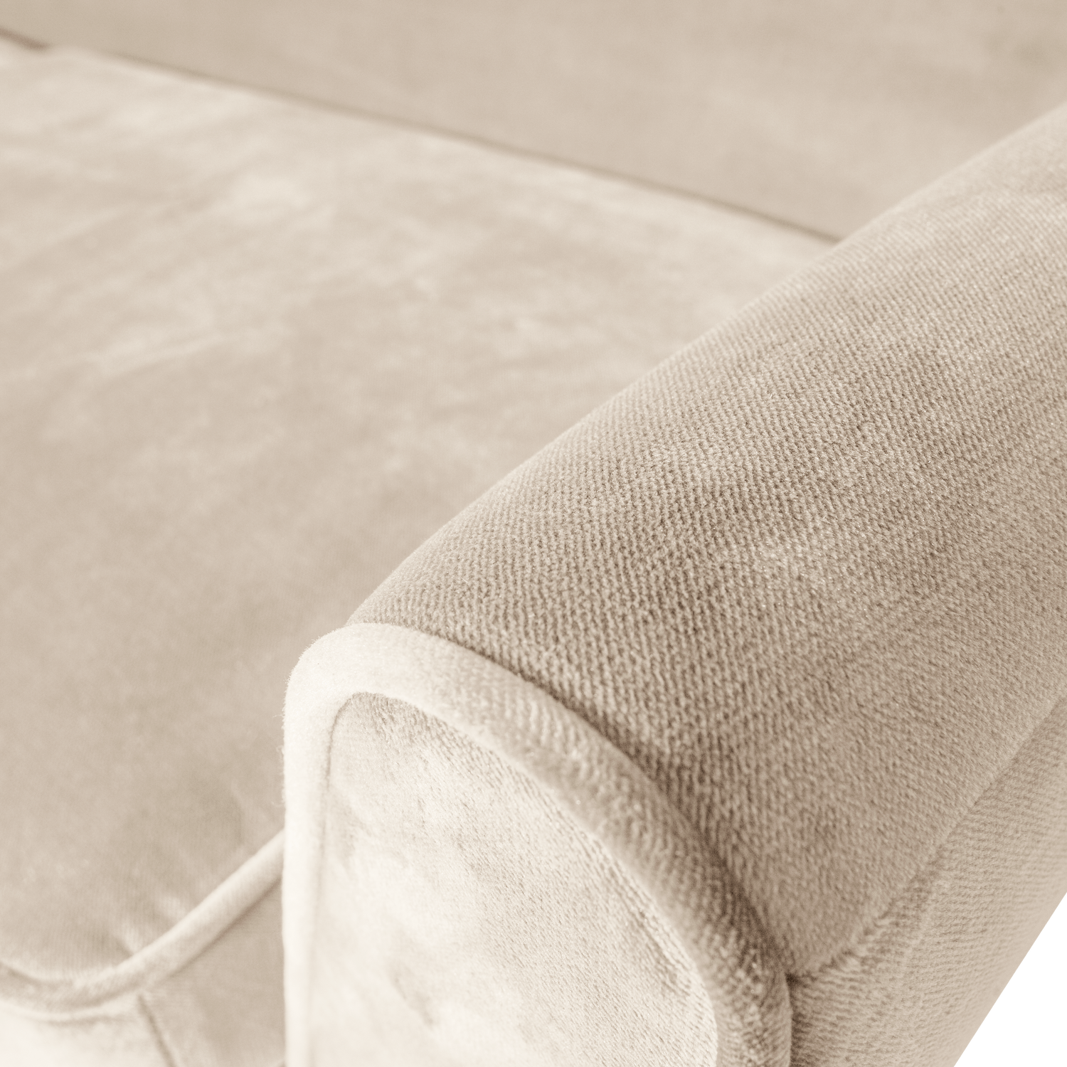 Rocco xl bank 230 cm velvet off white [fsc]