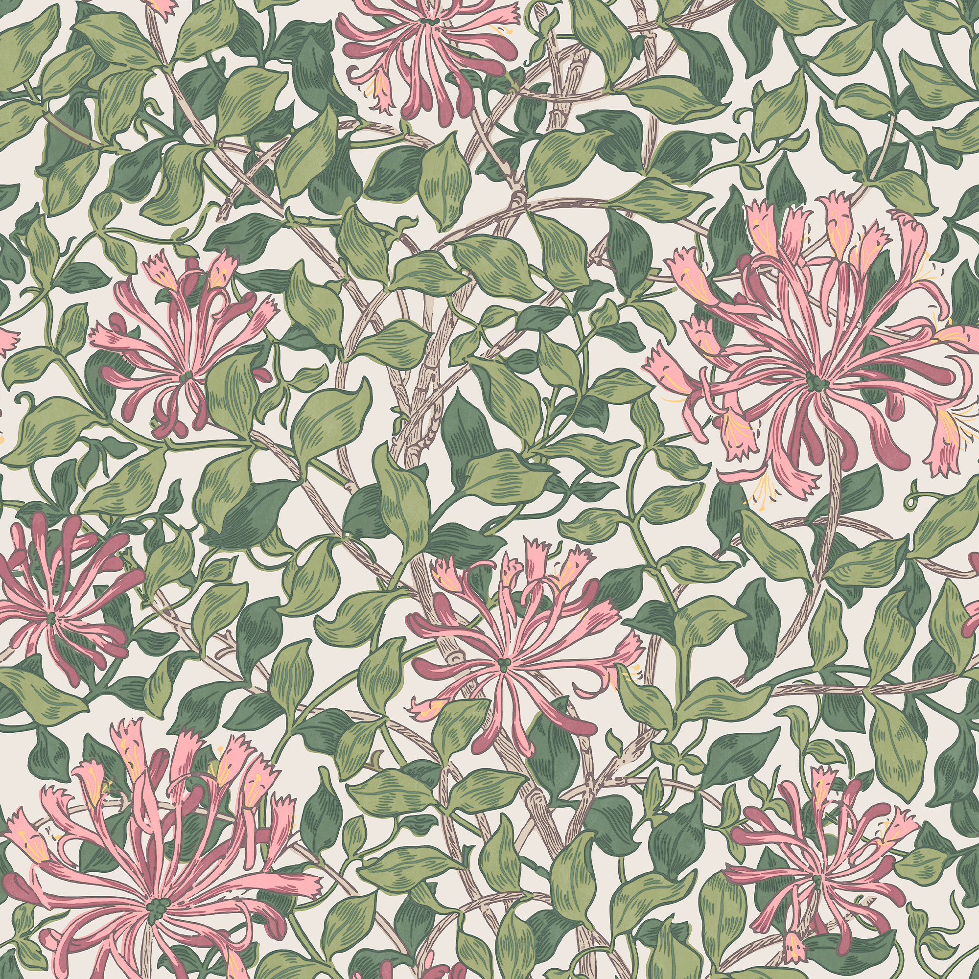 Behang William Morris at Home Honeysuckle