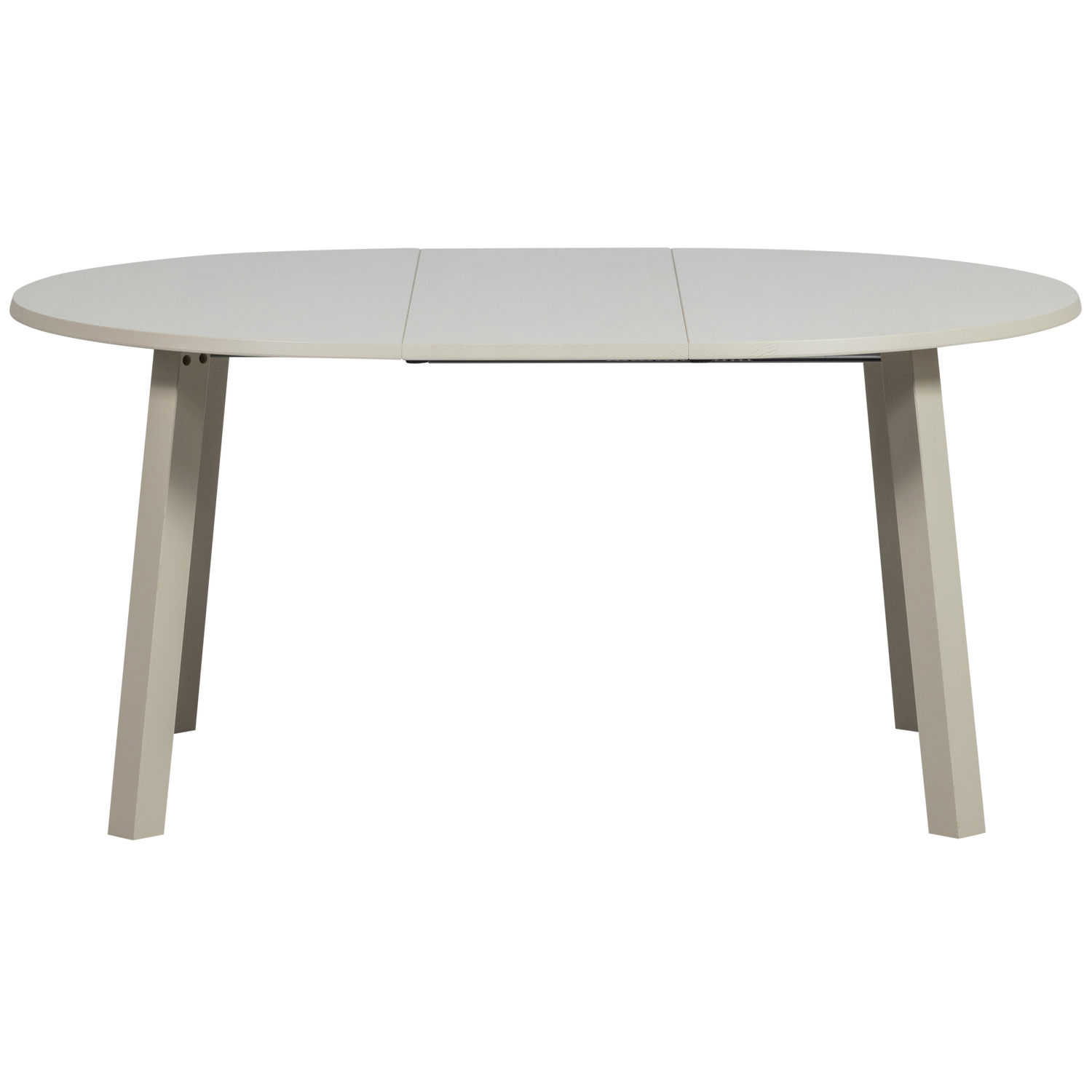 Janne uitschuifbare eettafel rond eiken dakargrau [fsc]