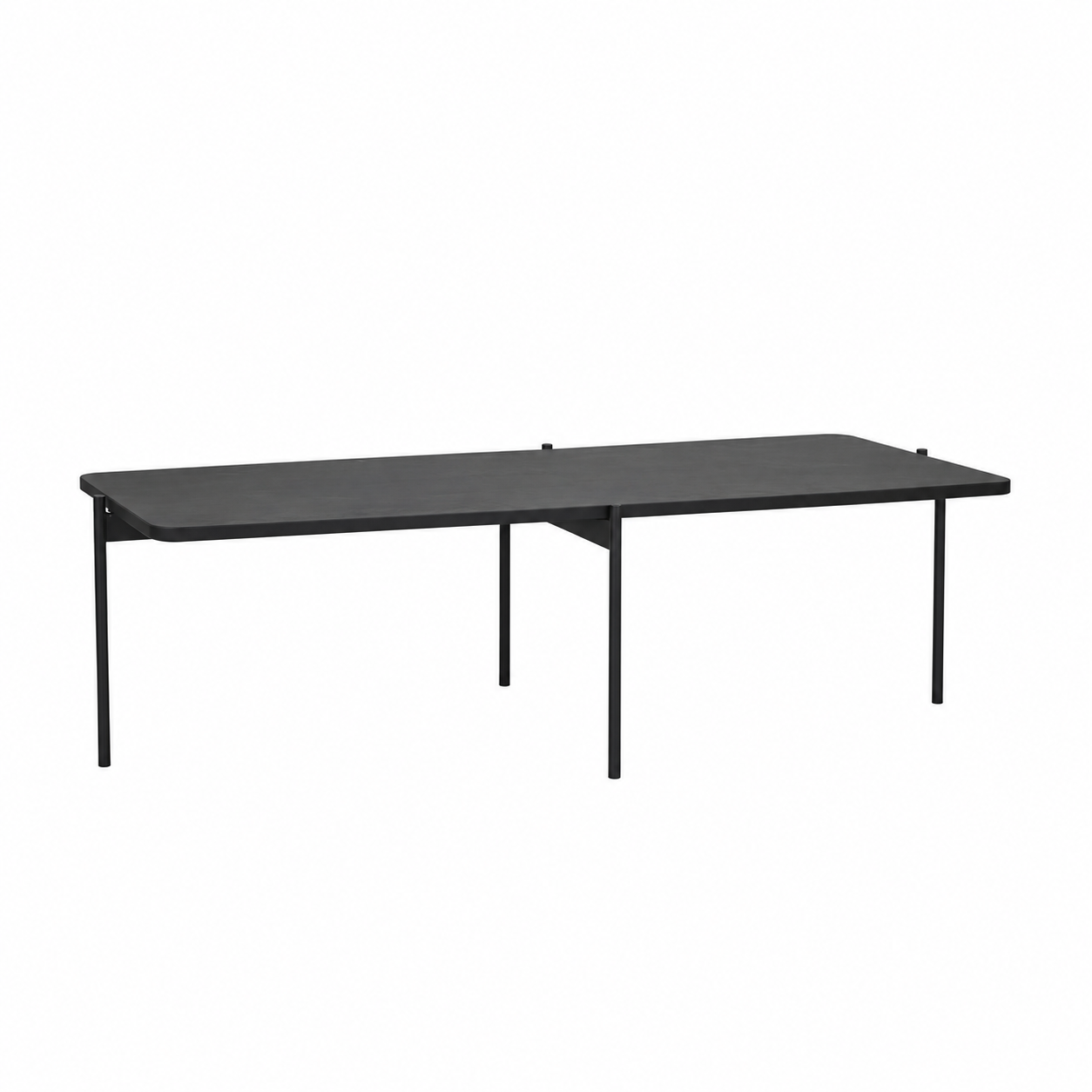 Shelton houten salontafel zwart - 145 x 60 cm