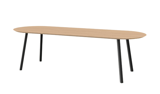 Studio HENK tafel New Classic Plat ovaal, zwart frame - Smart Collectie