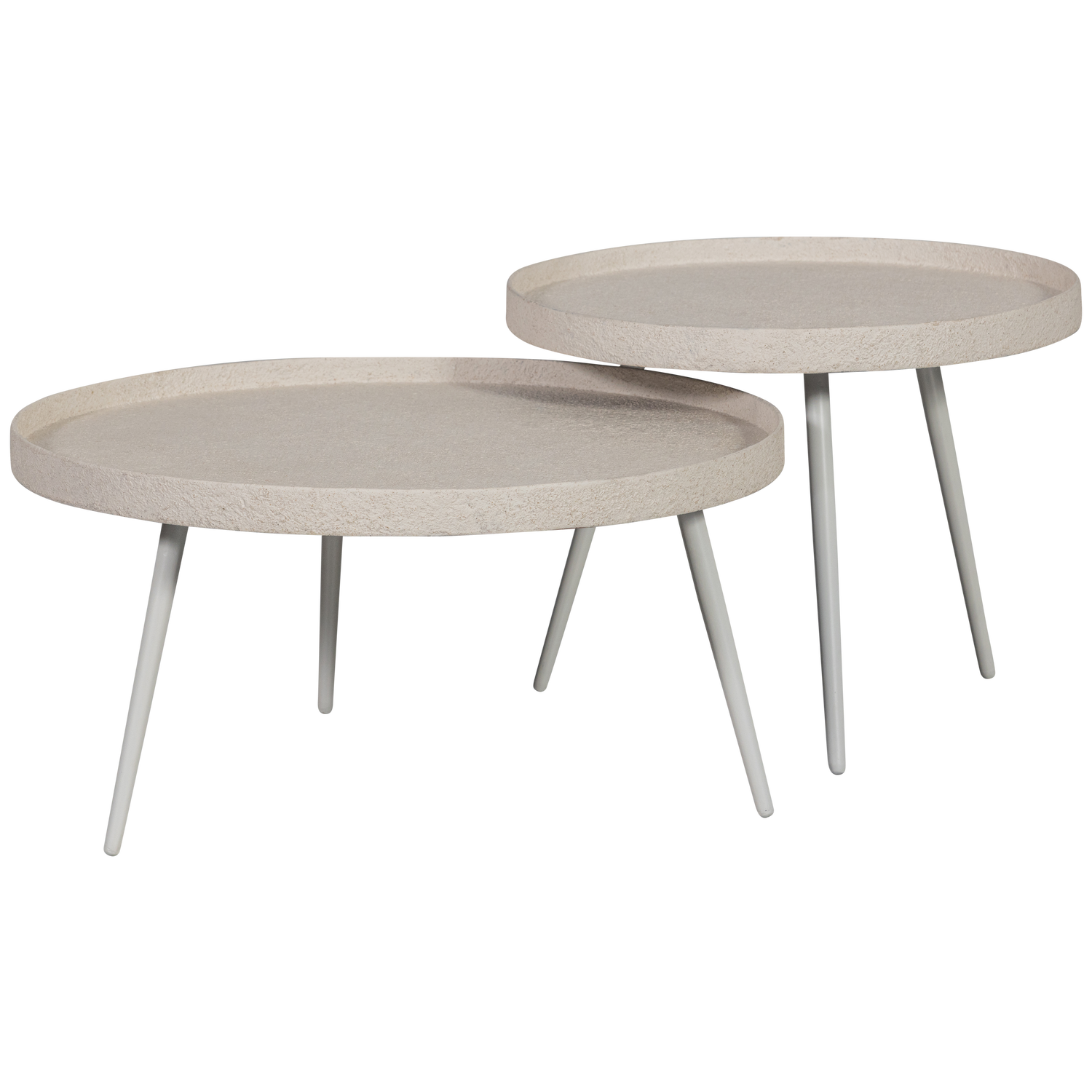 Bounds bijzettafel xl hout/metaal naturel 40xo76 cm