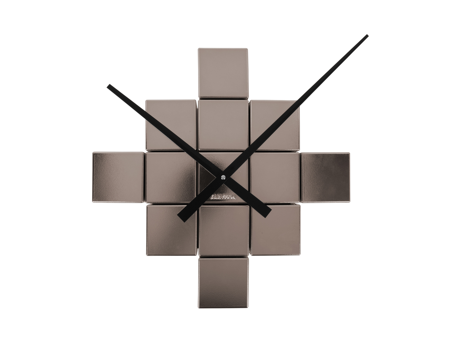 Wandklok DIY Cubic Metallic