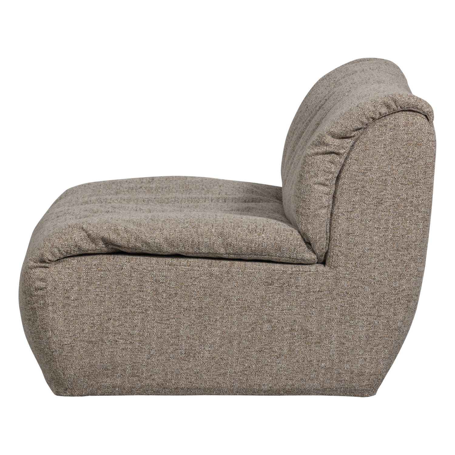 Baggy 1-zits element geweven chenille oudroze