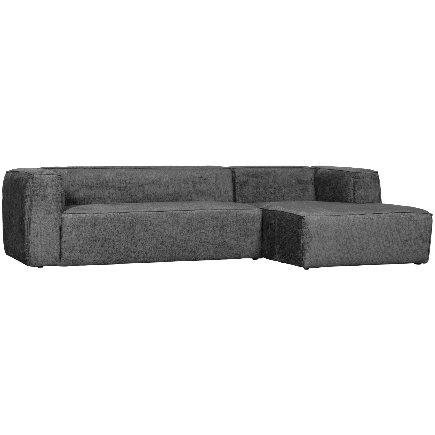 Bean hoekbank rechts chenille velvet taupe