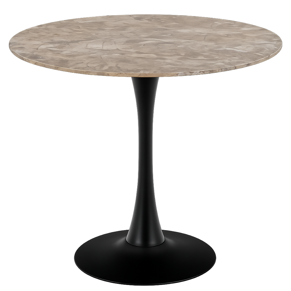 Marly ronde eettafel keramiek wit - Ø90x75 cm