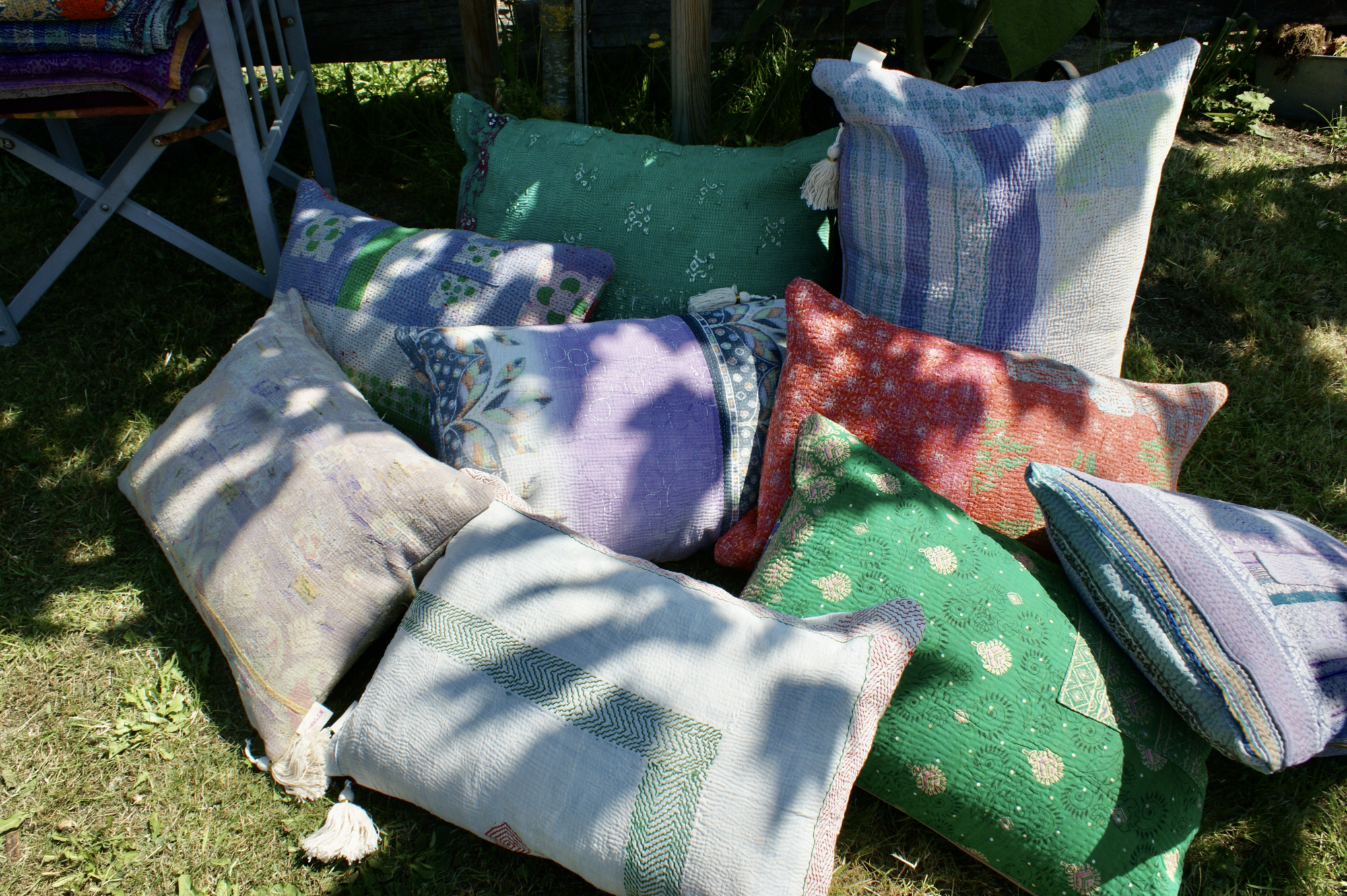 Kussen Kantha vintage 40x60 cm
