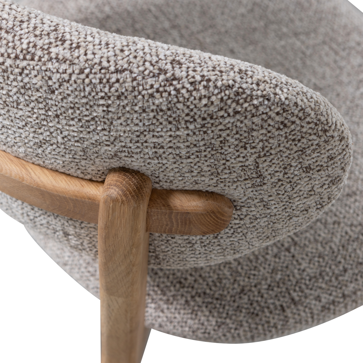 Udar eetkamerstoel naturel met houten frame naturel