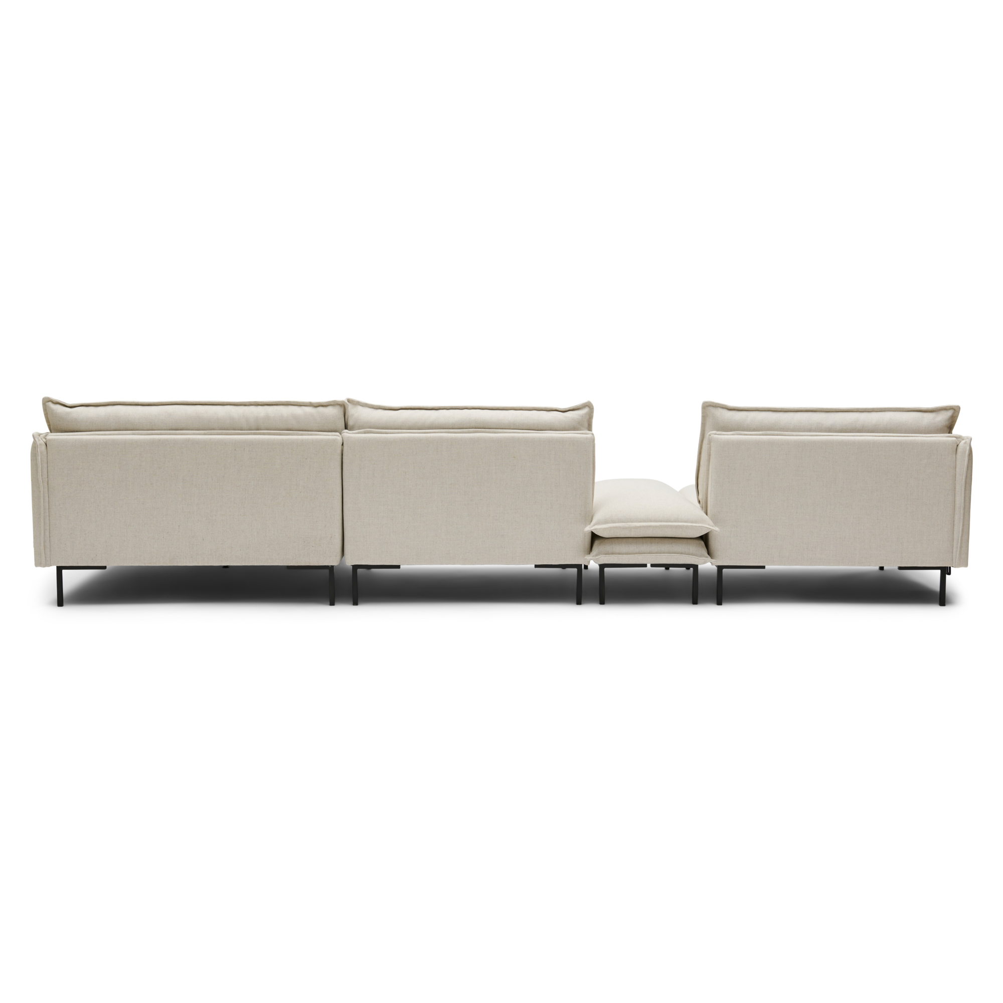 Hoekbank inclusief hocker Twin essence