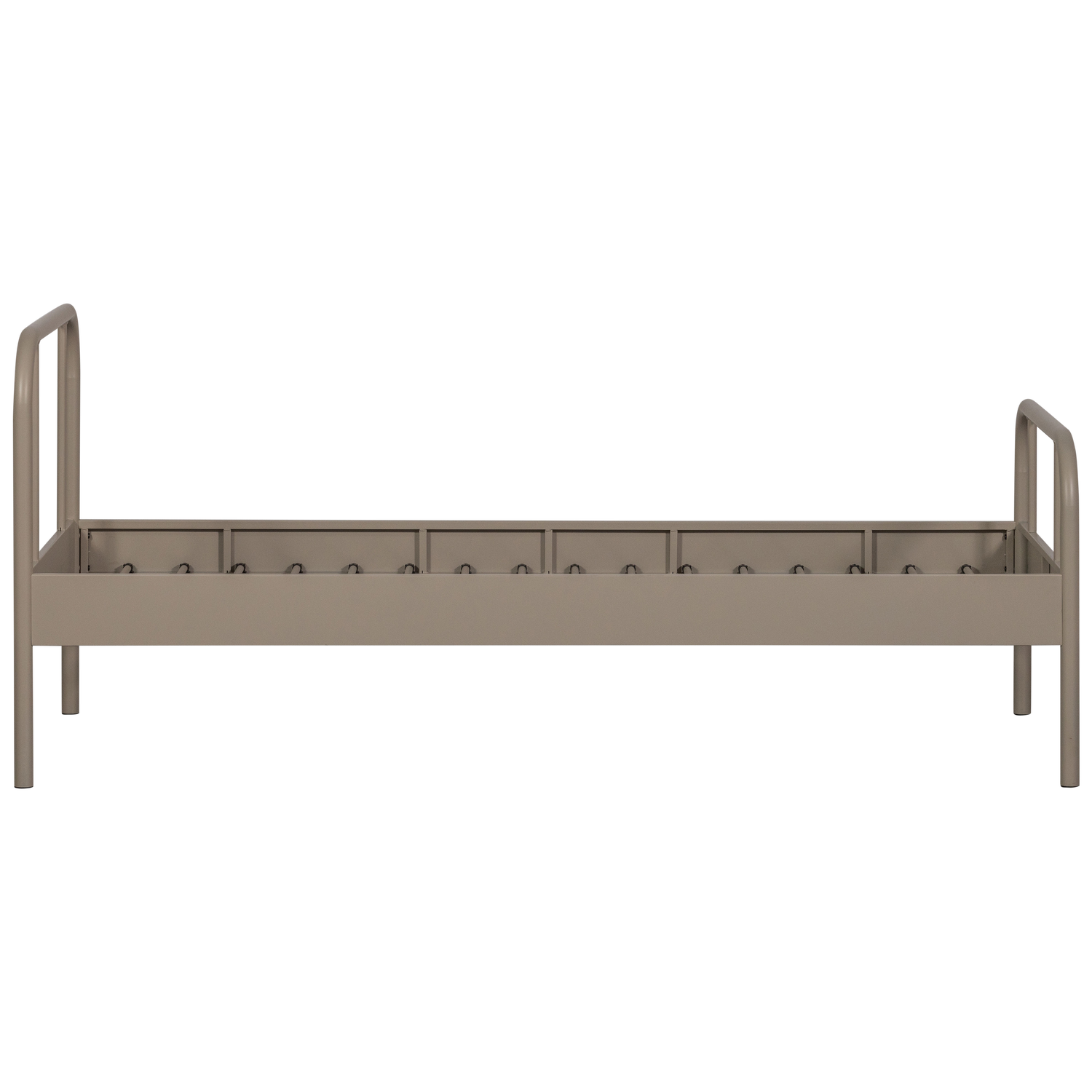 Mata 1-persoons bed metaal zand 90x200 cm