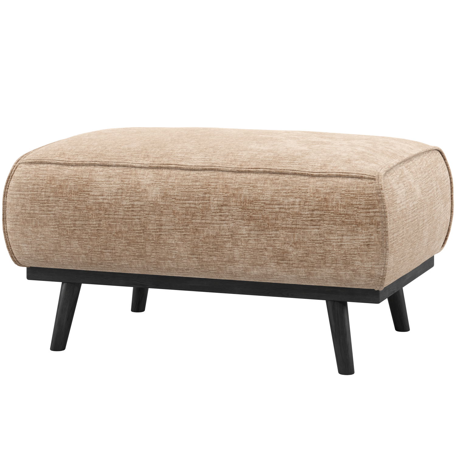 Statement hocker lichtbruin melange