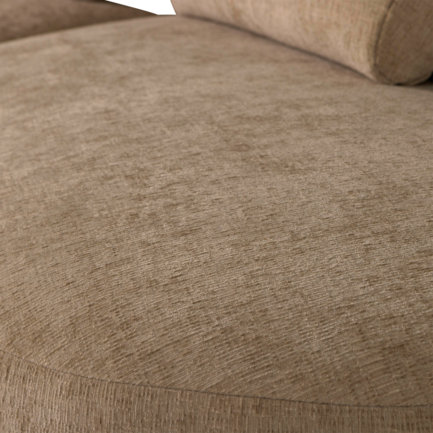 Batavier half ronde bank 4-zits velvet lichtbruin melange