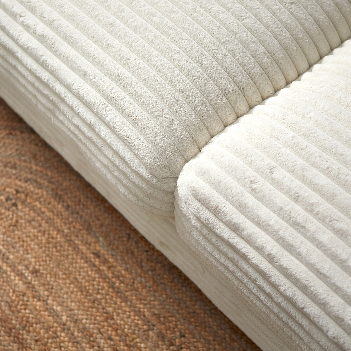 Hoekbank Avero Crème Chaise Longue