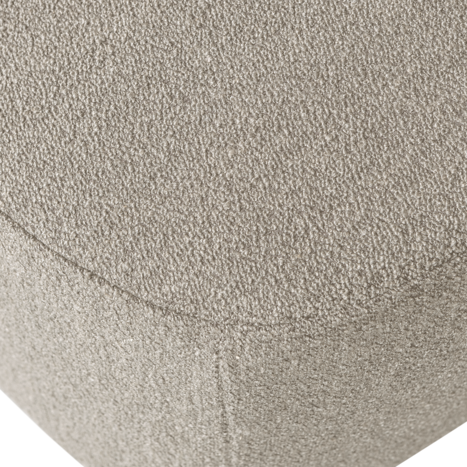 Lofty hocker boucle staalgrijs
