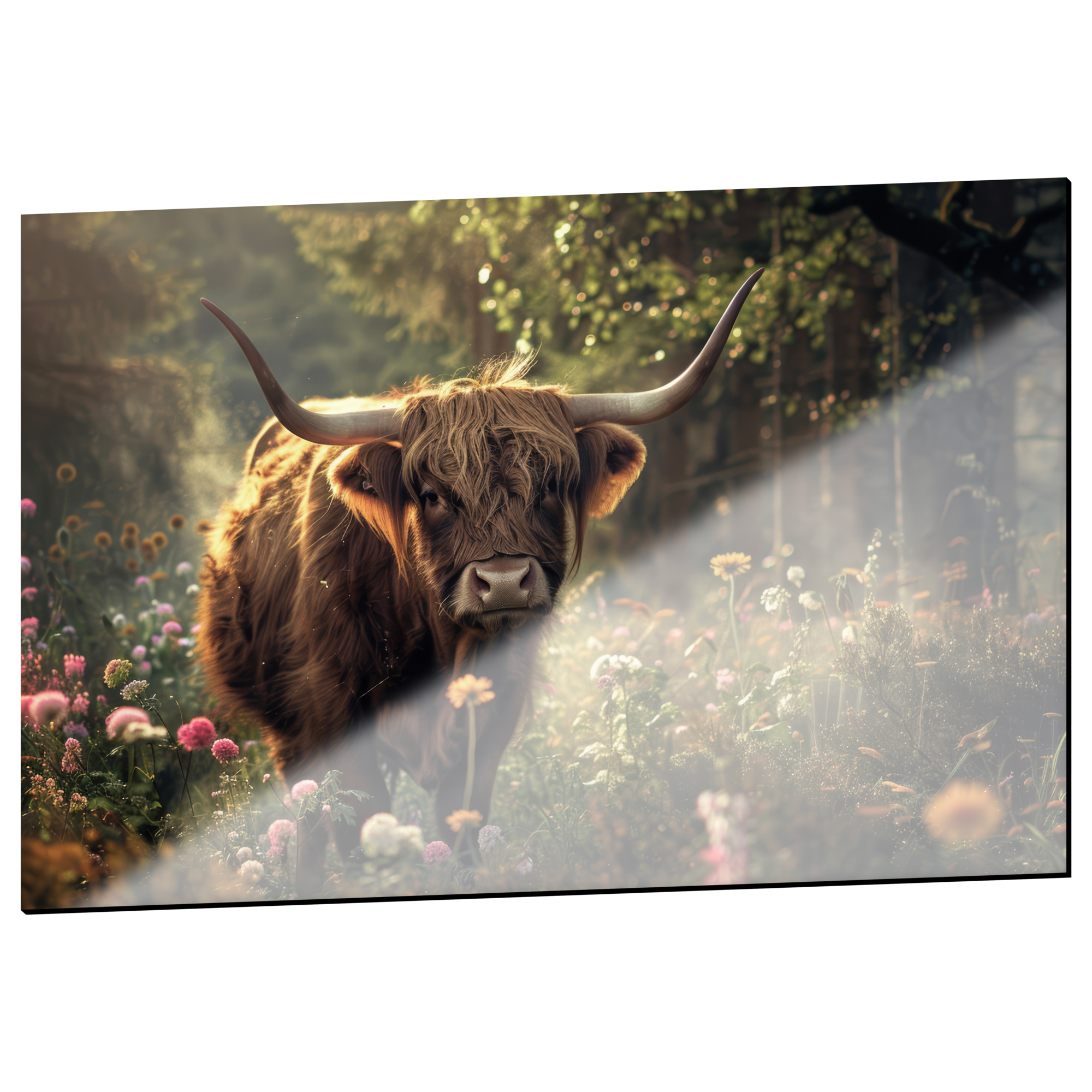 Schotse Hooglander in Dromerig Landschap