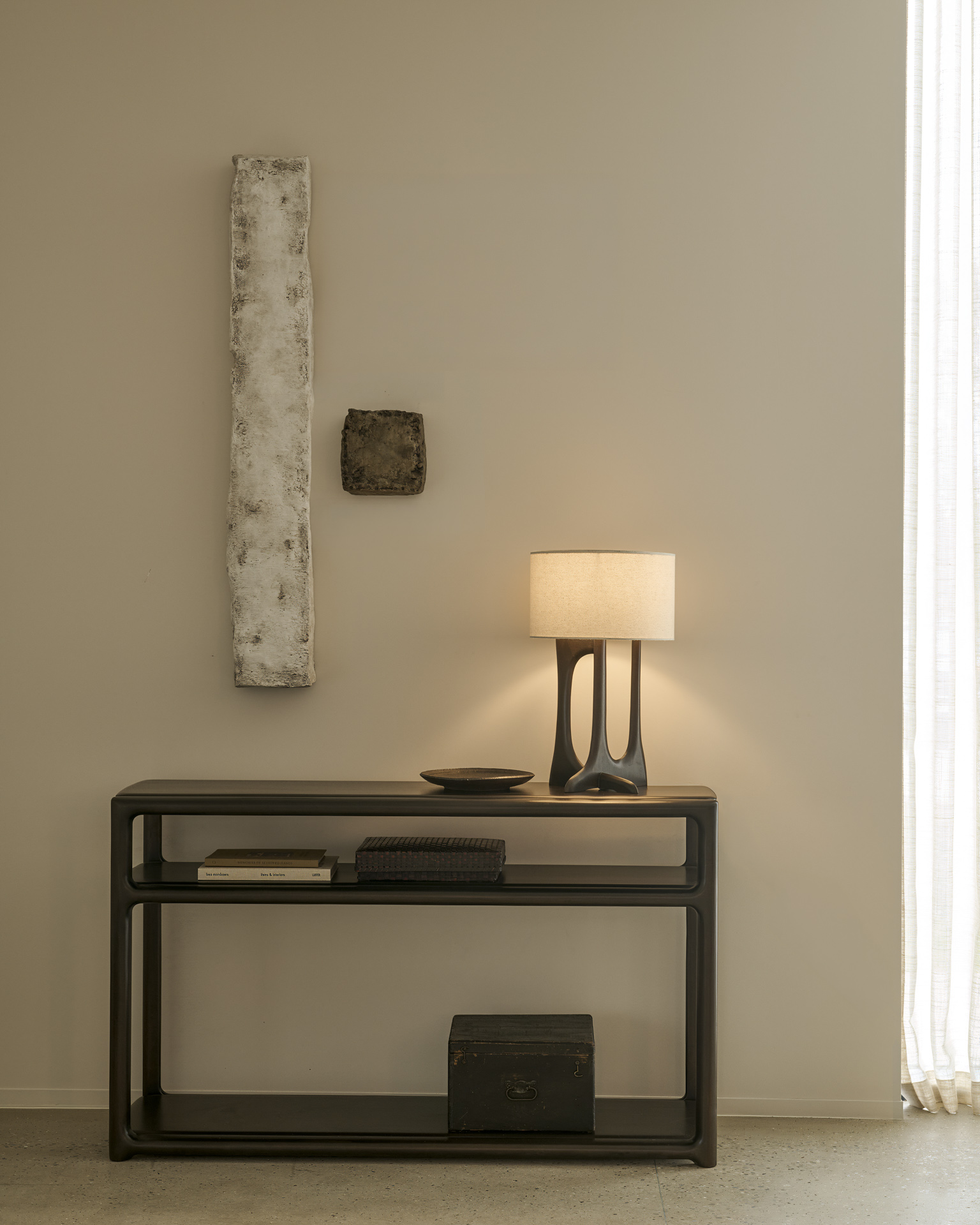Eda console - mahonie rose brown - 131x40x78