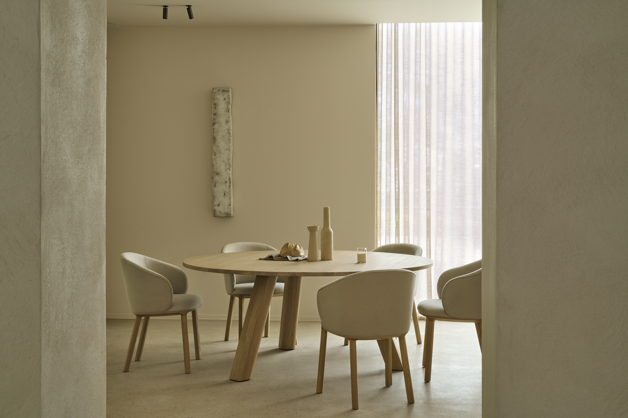 Eettafel Unda - eiken geolied