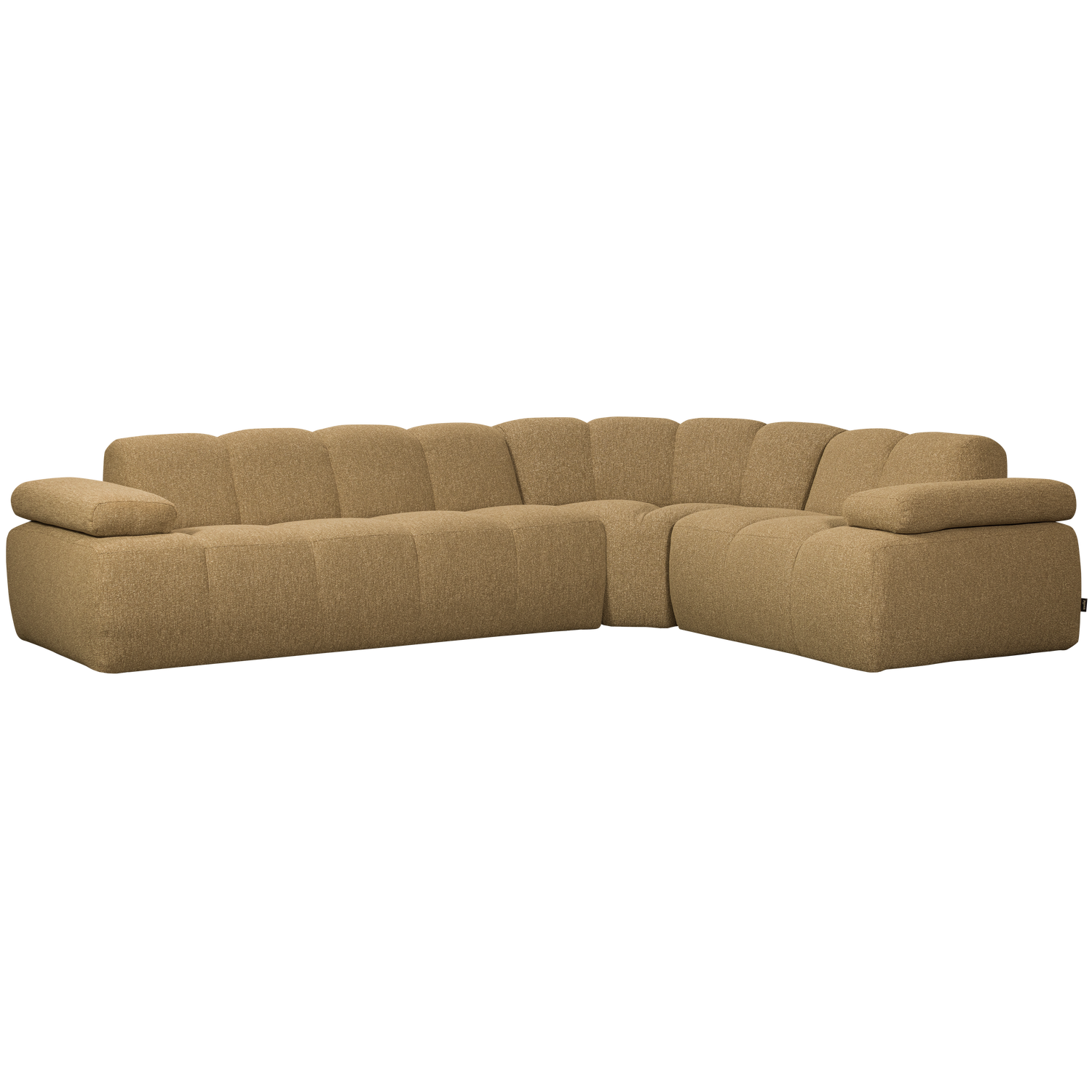 Mojo hoekbank rechts ribstof ecru