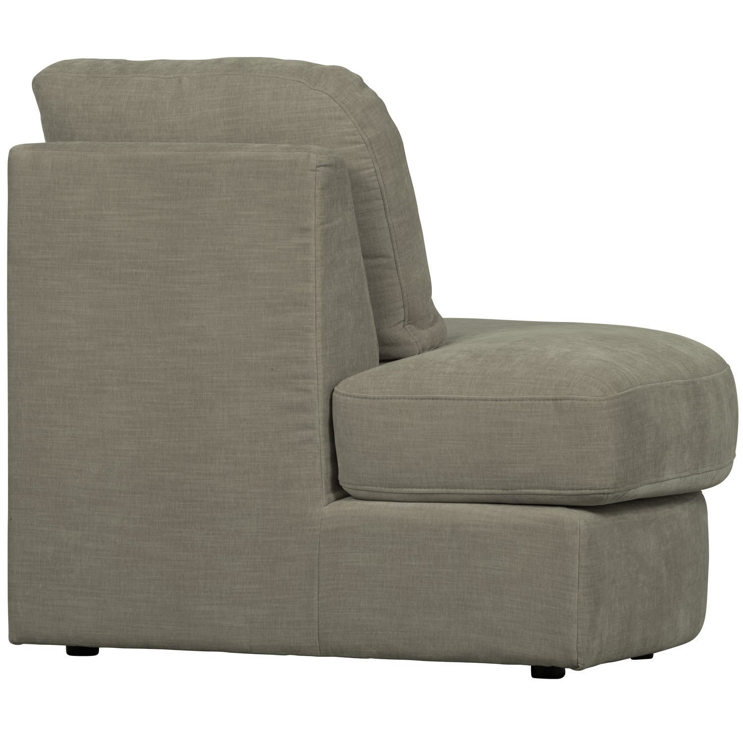 vtwonen 1-zits element Family ronde hoek links - warm grijs