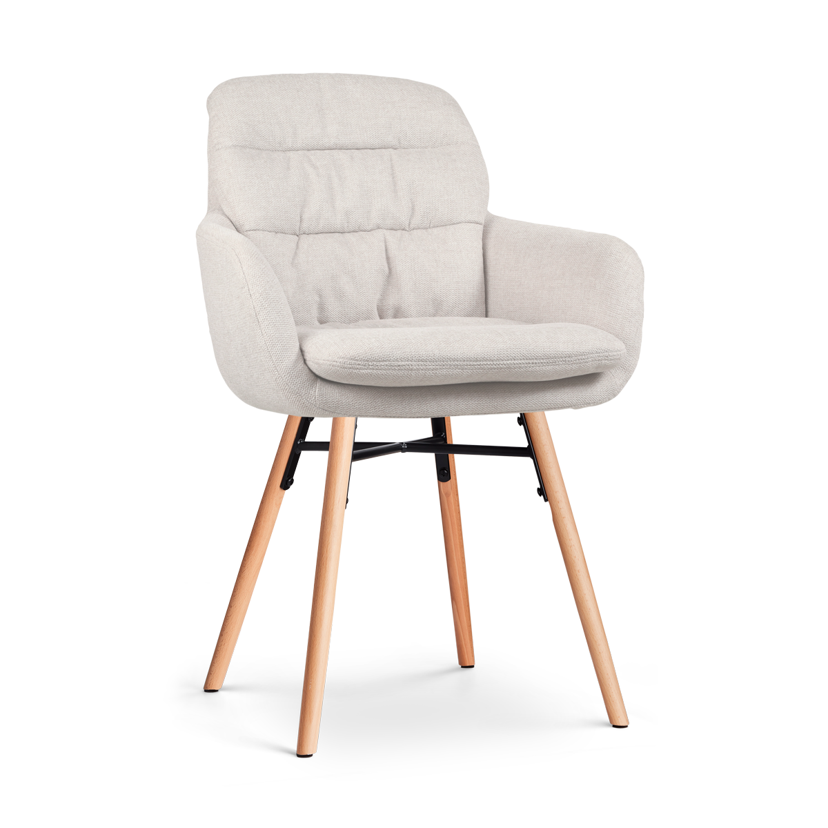 Nena-mia beige - houten onderstel