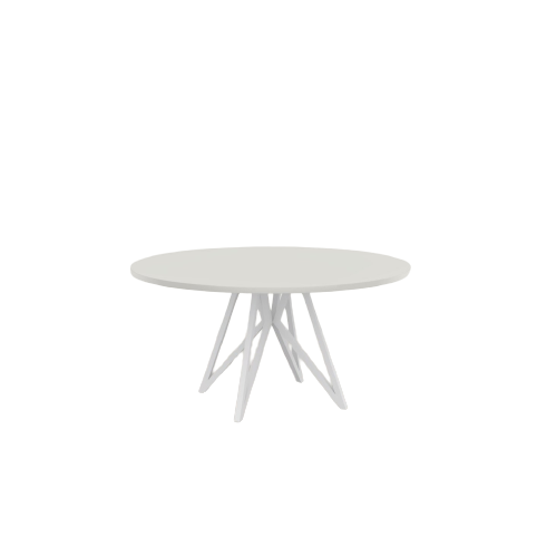 Studio HENK tafel Butterfly Rond Quadpod - wit frame, HPL Fenix bianco kos